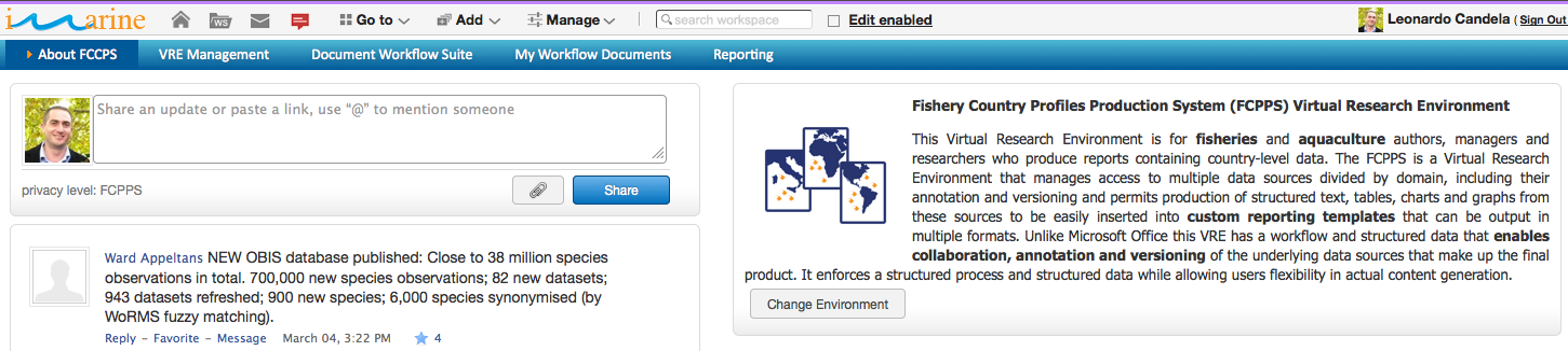 The FCPPS Virtual Research Environment Homepage